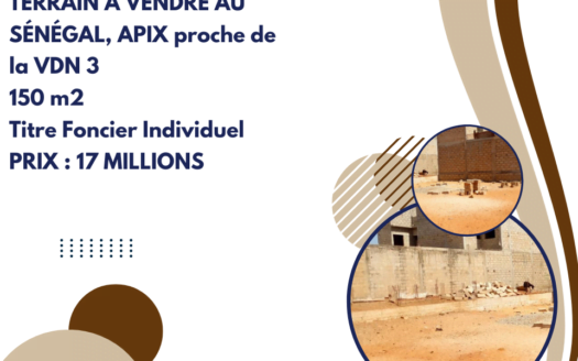 TERRAIN À VENDRE APIX PROCHE DE LA VDN 3